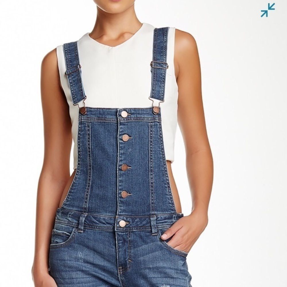 Tinseltown Denim Couture Bib Overalls.